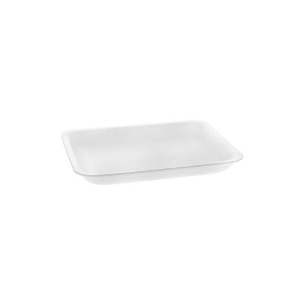 Evergreen White Polystyrene Foam 4P Medium Supermarket Tray
