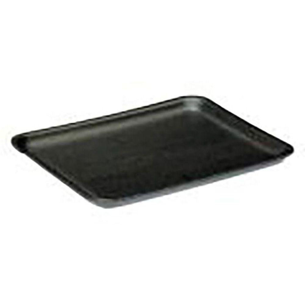 Evergreen Black Polystyrene Foam 8P Medium Supermarket Tray