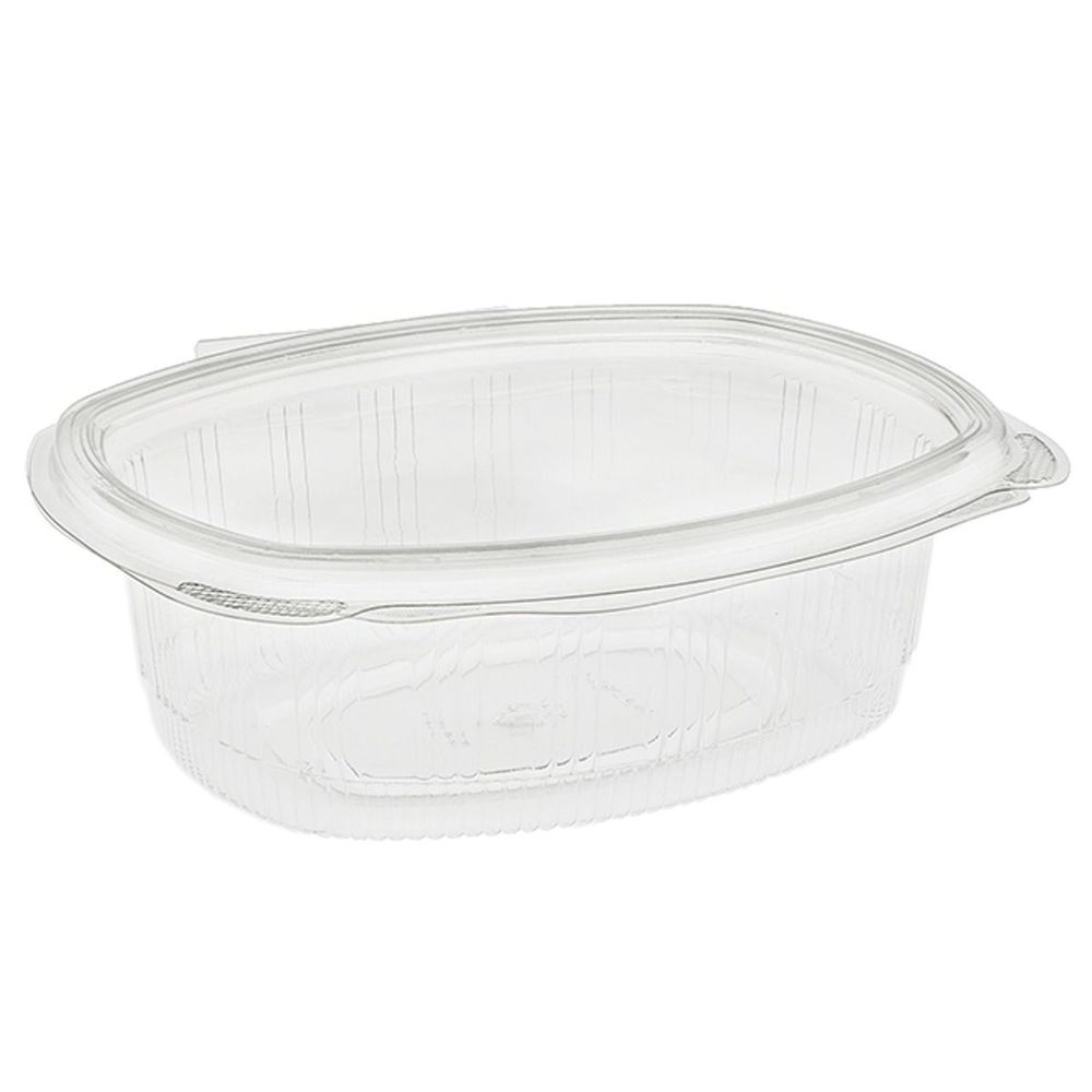 Clear RPET Hinged Lid Deli Container 24 Ounce