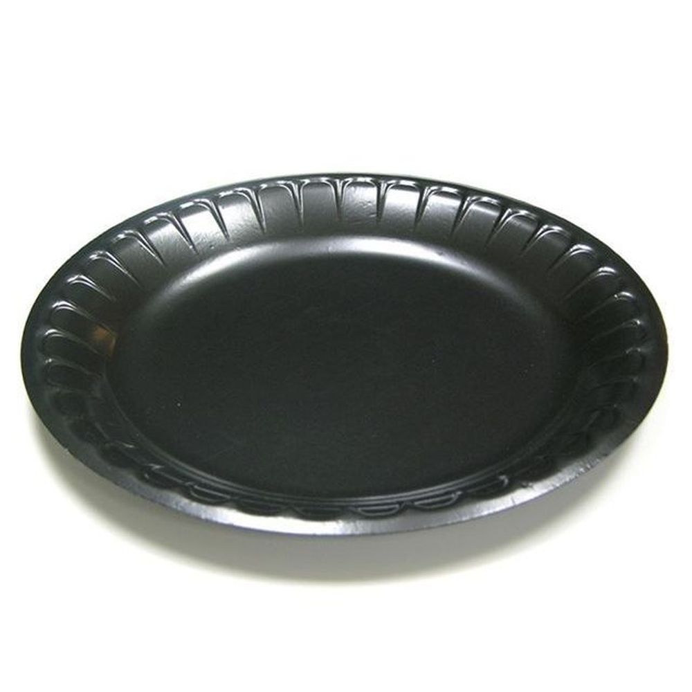 Placesetter Black Deluxe Laminated Foam Plate, 9 Inch -- 500 Per Case