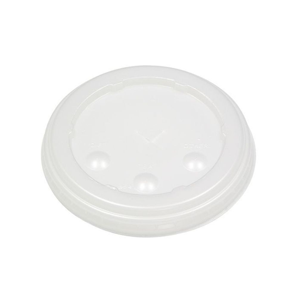 Evergreen Translucent Flat Lid for 24 Ounce Paper Hot Cup
