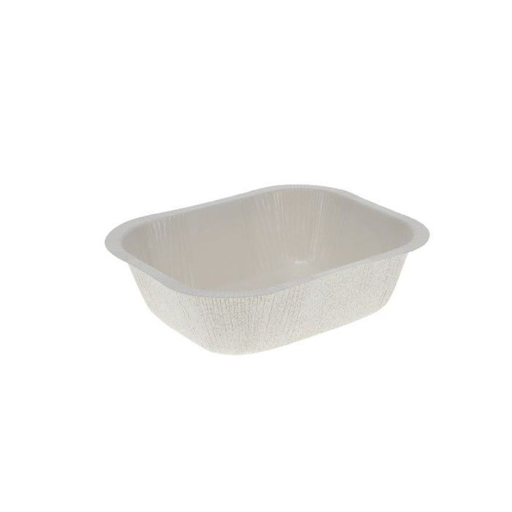 Evergreen White PFAS-Free Pressware Classic Dual-Ovenable Paperboard Tray