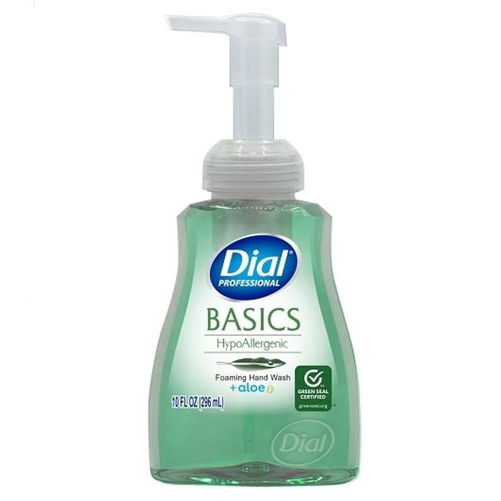 Dial Professional Basics Hypoallergenic Foaming Hand And Wash With Aloe, 10 Fluid Ounce -- 8 Per Case