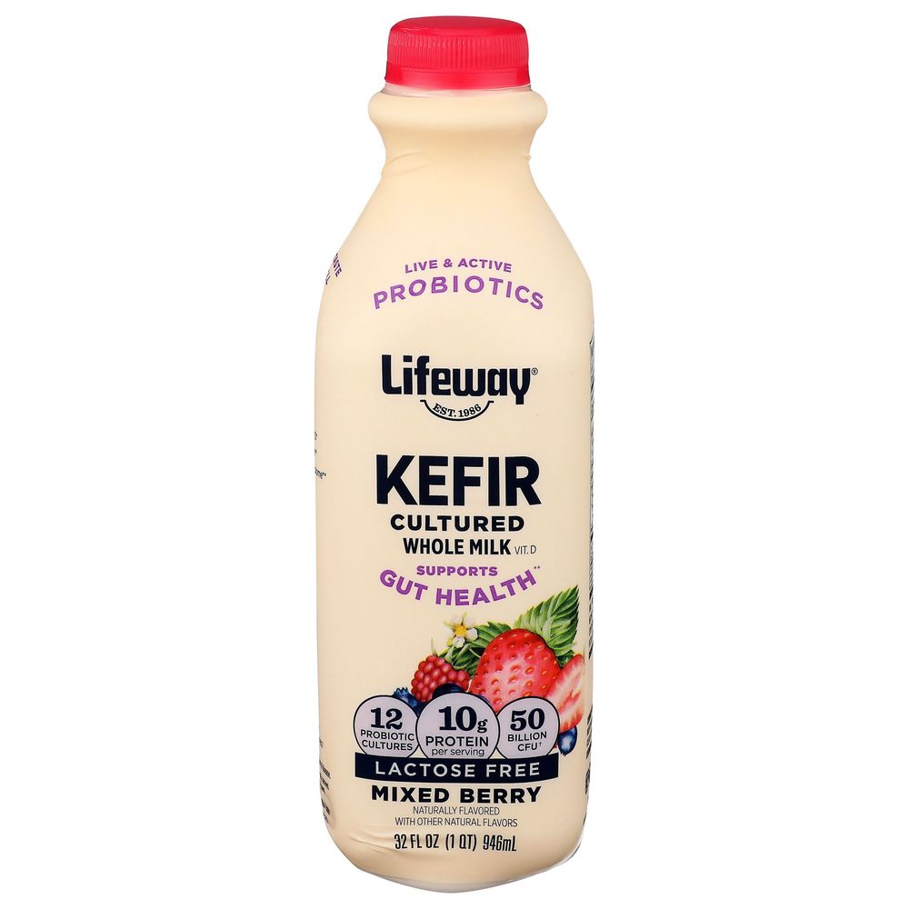 Organic Mixed Berry Lactose Free Whole Milk Kefir