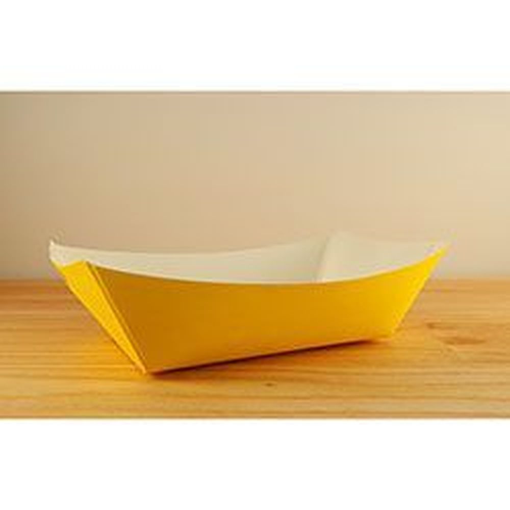 Sqp Yellow Food Tray, 3 Pound Capacity -- 500 Per Case