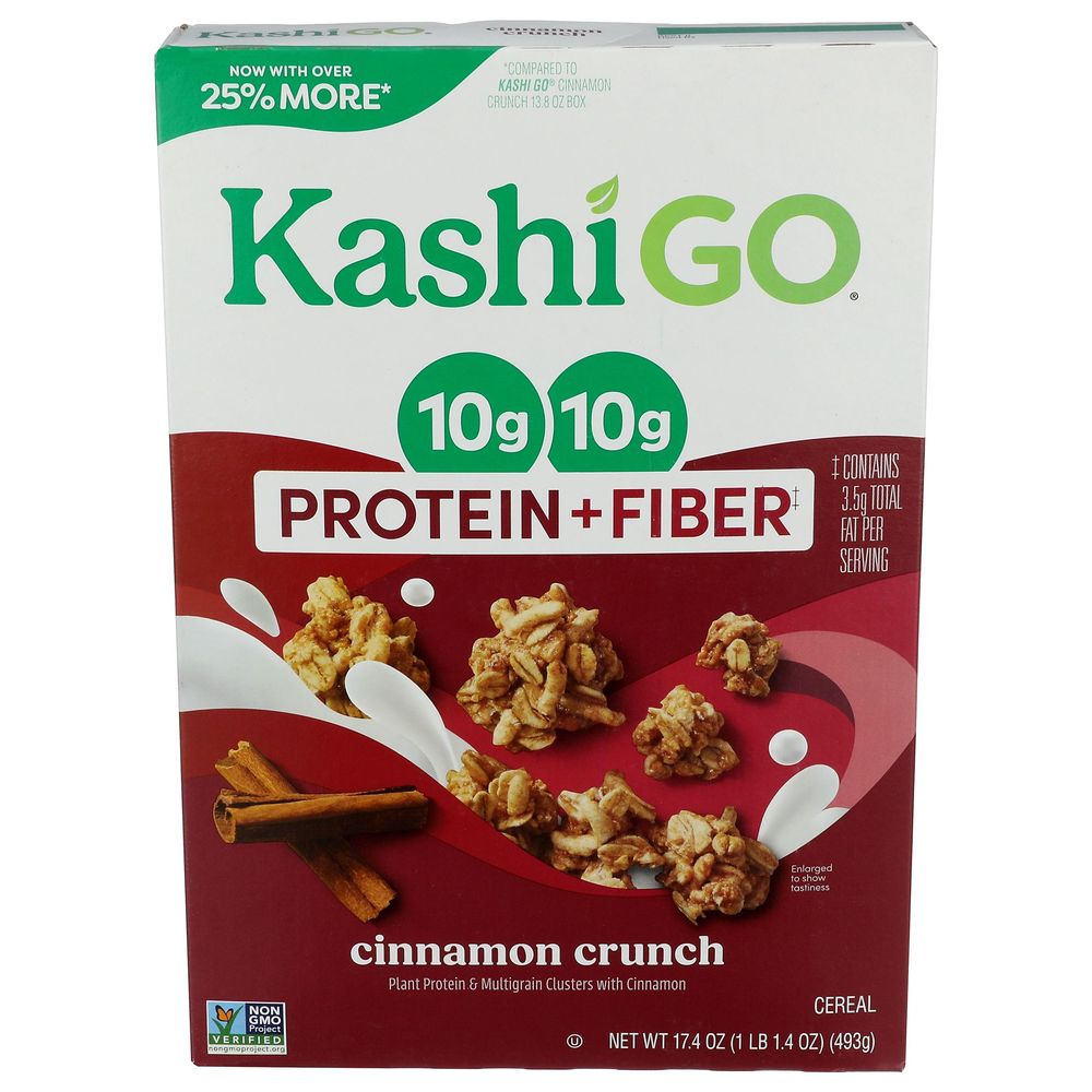 Go Cinnamon Crunch Protein and Fiber Cereal