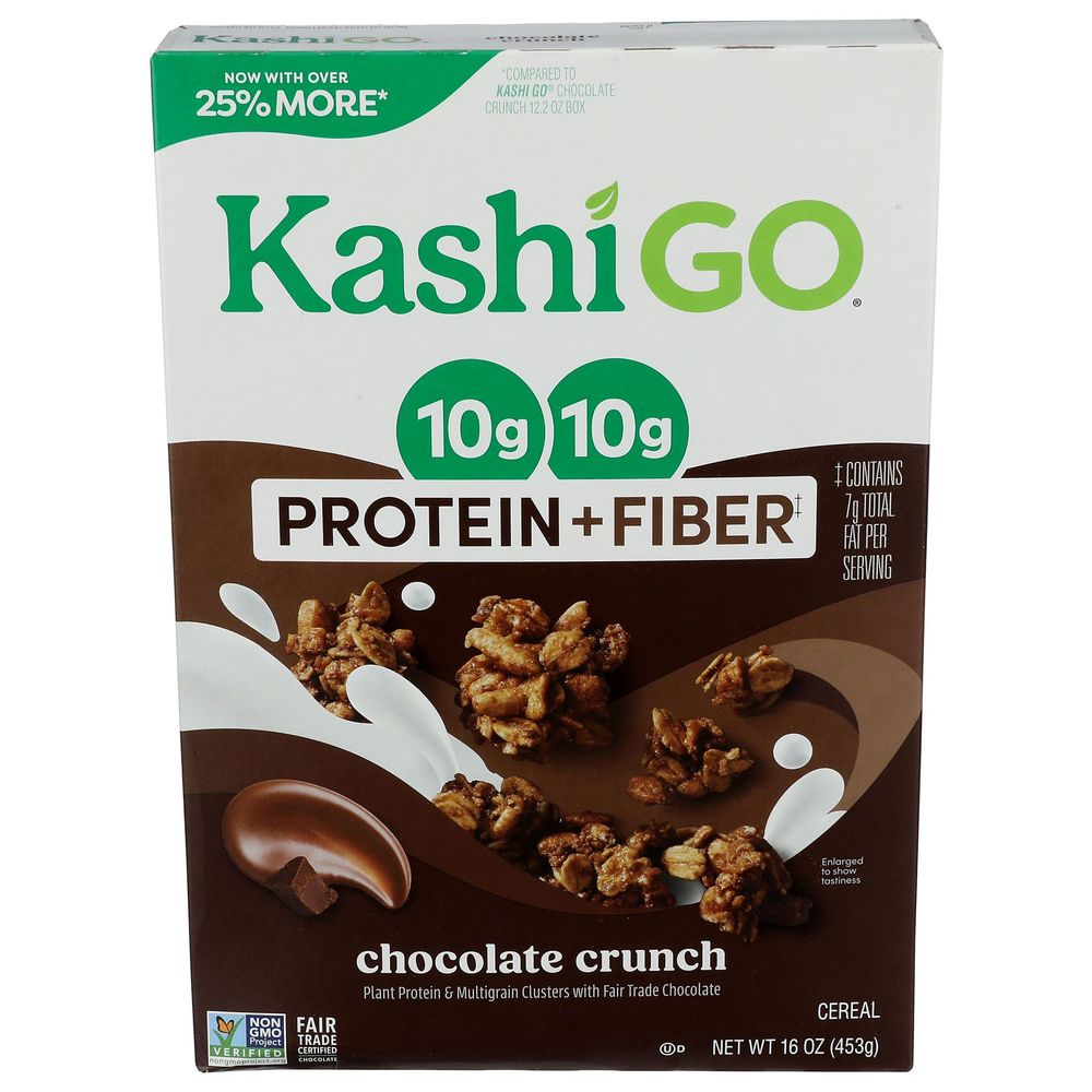 Go Protein Plus Fiber Chocolate Crunch Cereal