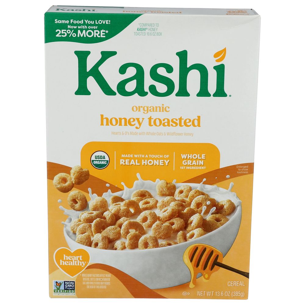 Kashi Organic Honey Toasted Oat Cereal, 13.6 Ounce -- 8 Per Case
