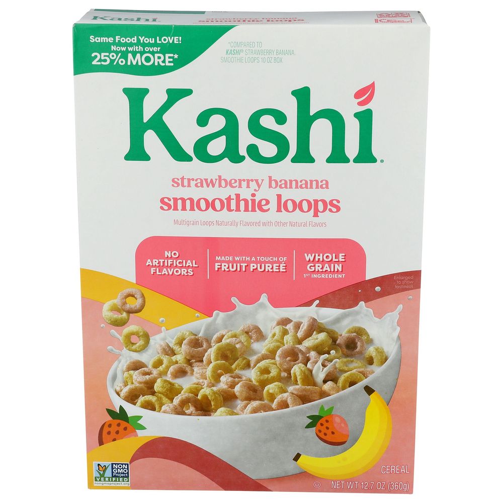 Strawberry Banana Smoothie Loops Cereal