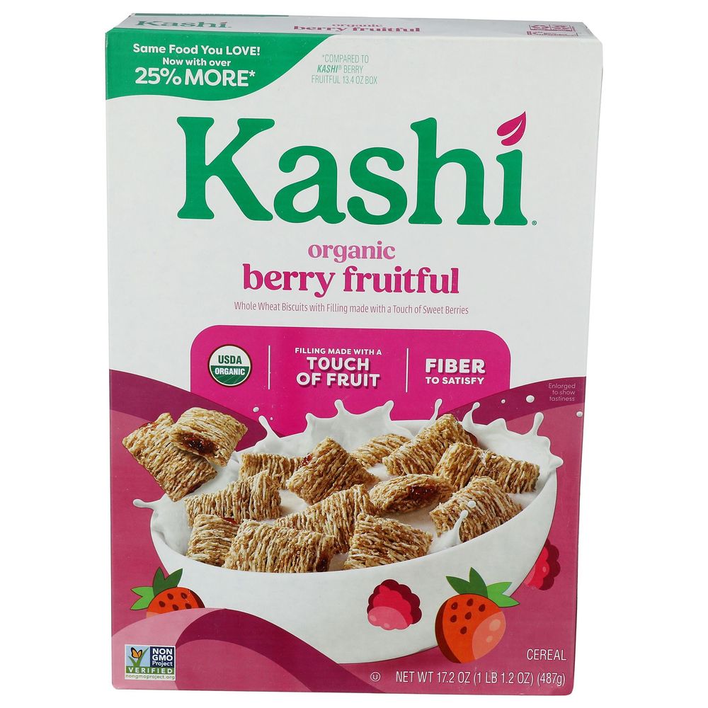 Kashi Organic Berry Fruitful Whole Wheat Biscuits, 17.2 Ounce -- 8 Per Case