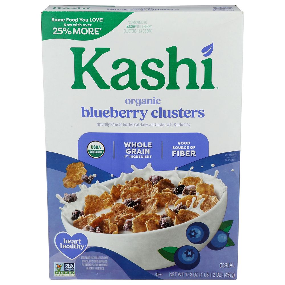 Kashi Organic Blueberry Clusters Cereal, 17.2 Ounce -- 8 Per Case