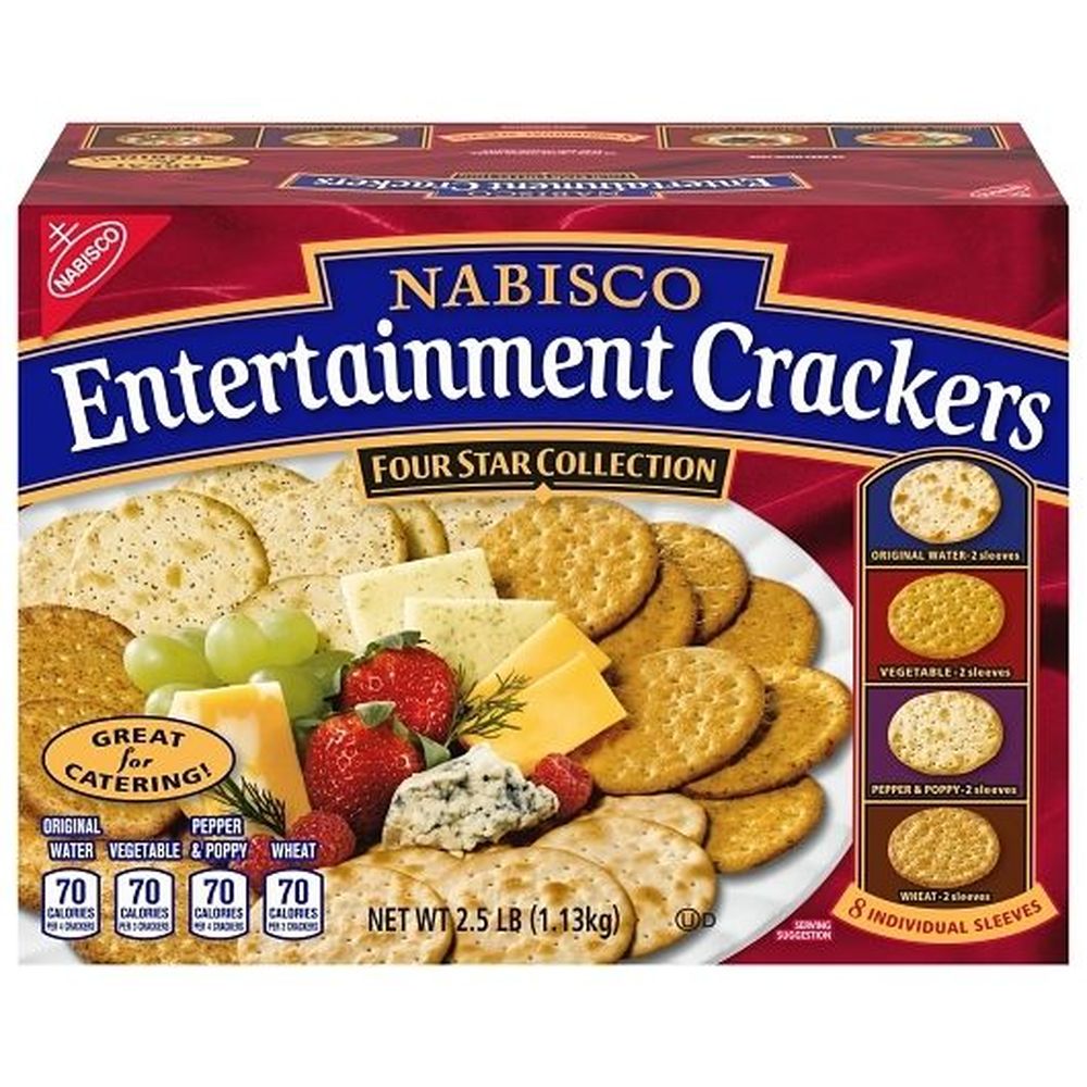 Nabisco Assorted Entertainment Cracker, 40 Ounce -- 4 Per Case