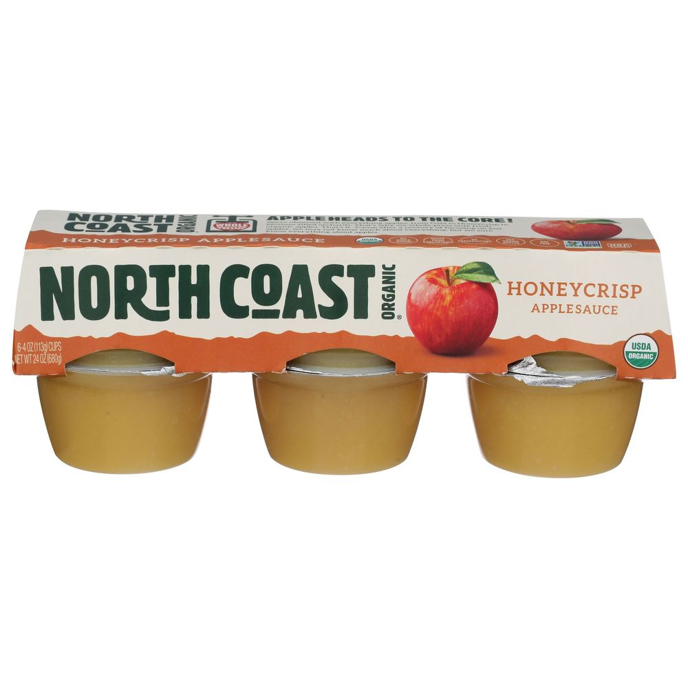 North Coast Organic Honeycrisp Apple Sauce, 24 Ounce -- 12 Per Case