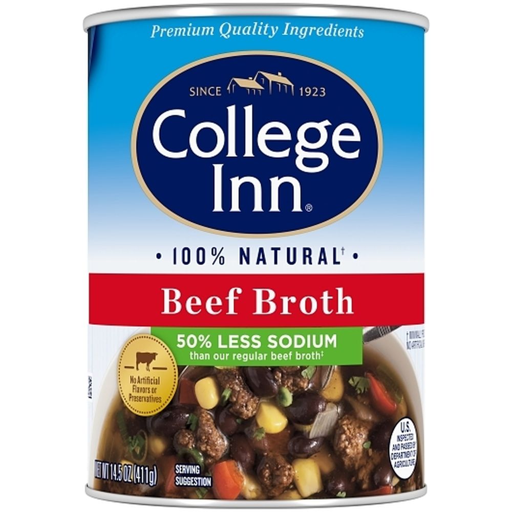 College Inn Fat Free And Low Salt Beef Broth, 14.5 Ounce -- 12 Per Case