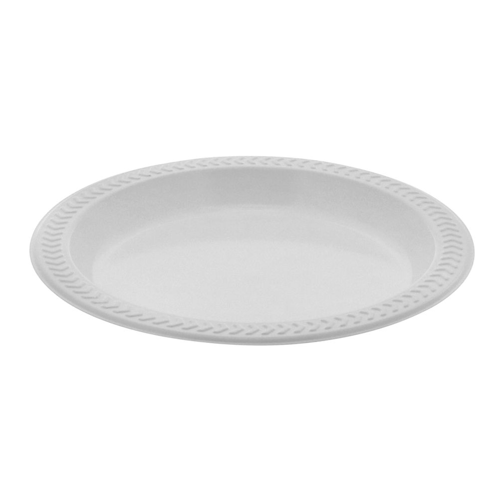Meadoware Impact White Hips Sandwich Plate, 6 Inch -- 1000 Per Case