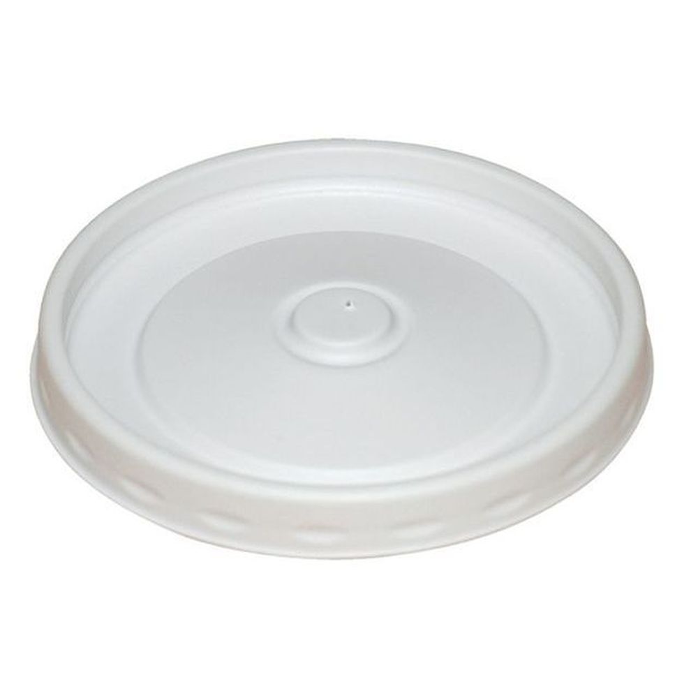 White Paper Cup Lid for 16 Ounce Paper Soup Container