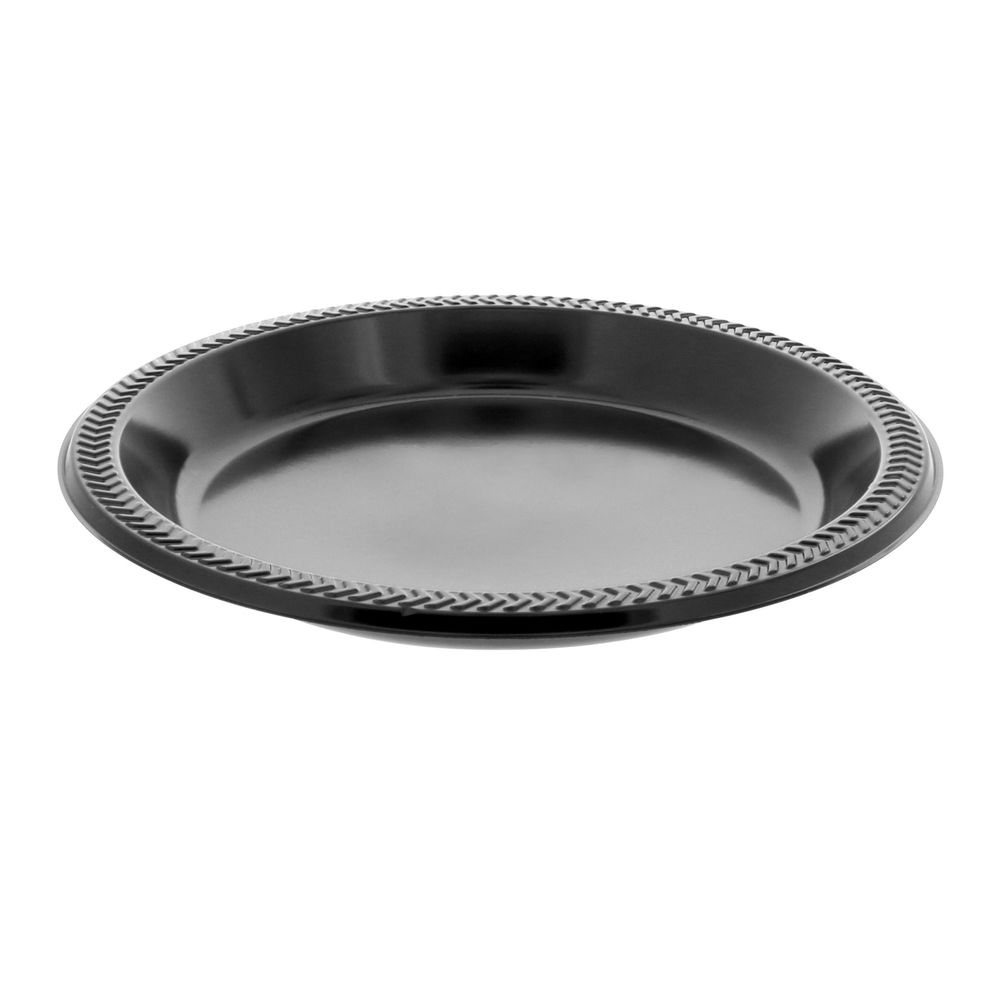 Evergreen Meadoware Black Impact HIPS Plate