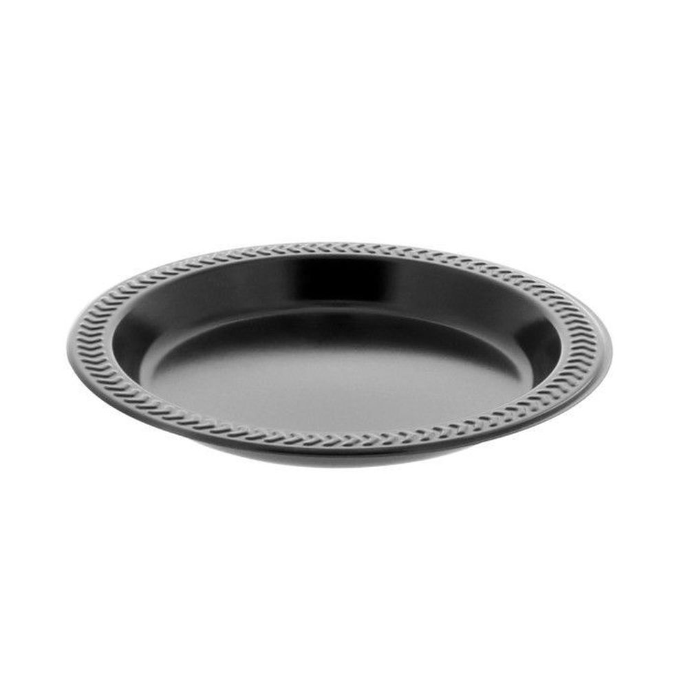 Meadoware Impact Black Hips Sandwich Plate, 6 Inch -- 1000 Per Case