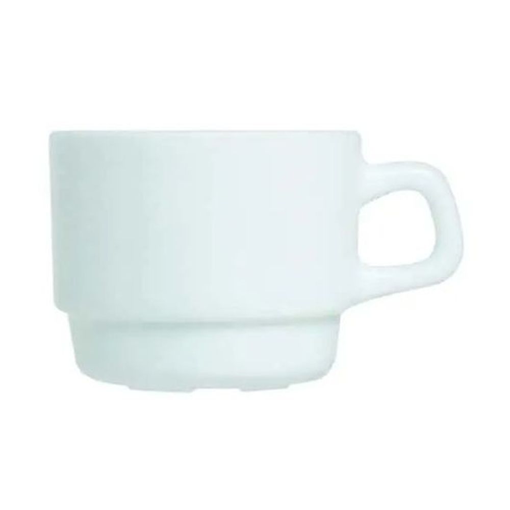 Arcoroc White Tempered Restaurant Cup, 12 Count