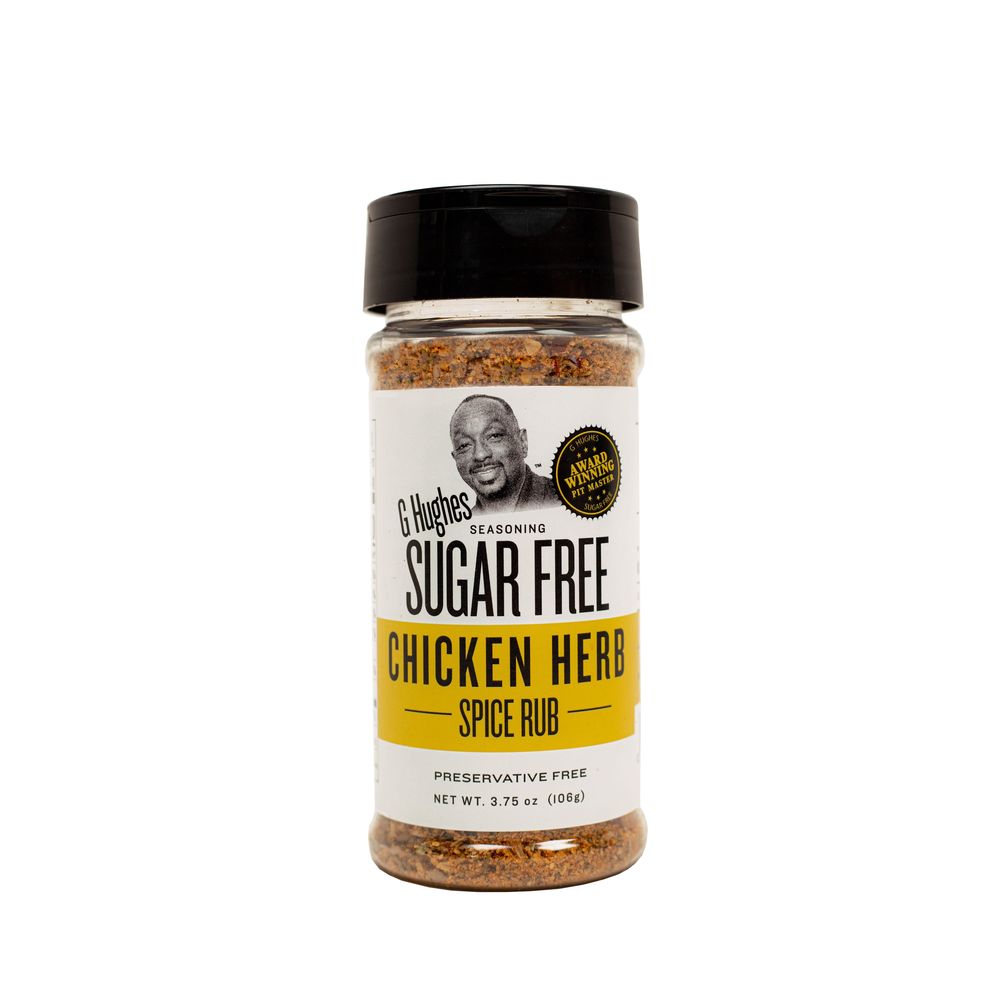 G Hughes Sugar Free Chicken Herb Spice Rub, 3.75 Ounce -- 12 Per Case