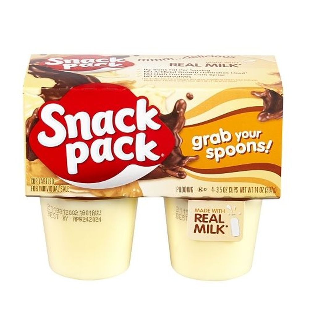 Snack Pack Vanilla Pudding, 3.5 Ounce -- 48 Per Case