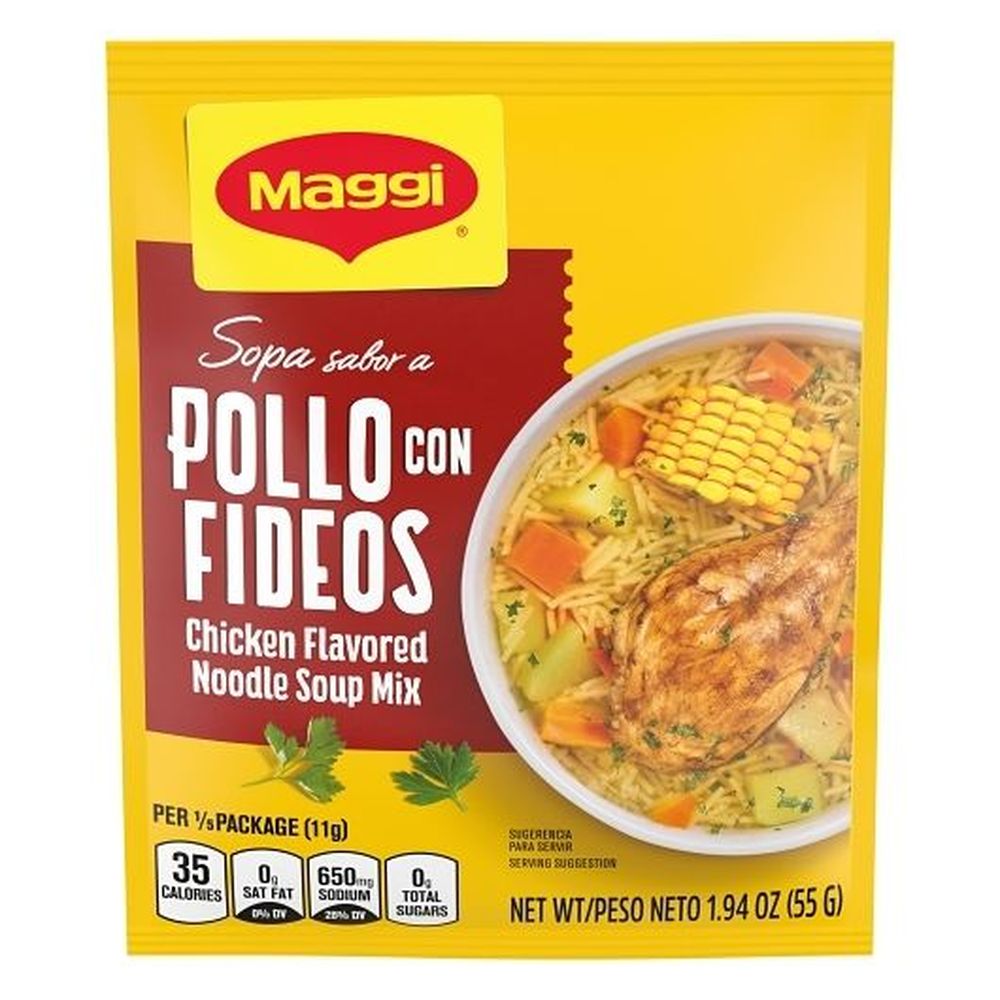 Maggi Dehydrated Chicken Flavored Noodle Soup Mix, 1.94 Ounce -- 24 Per Case