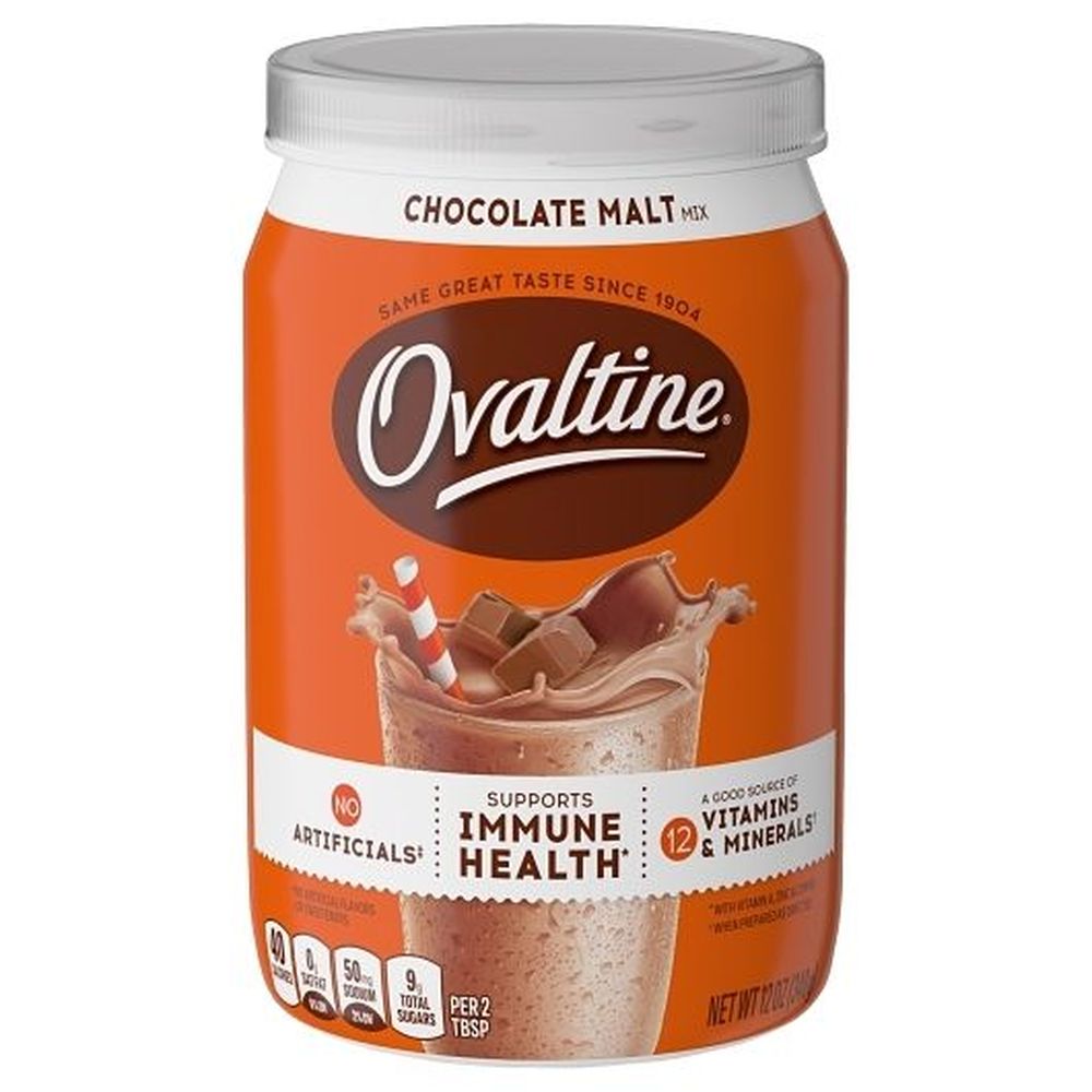 Ovaltine Milk Flavoring Chocolate Malt Mix, 12 Ounce -- 6 Per Case
