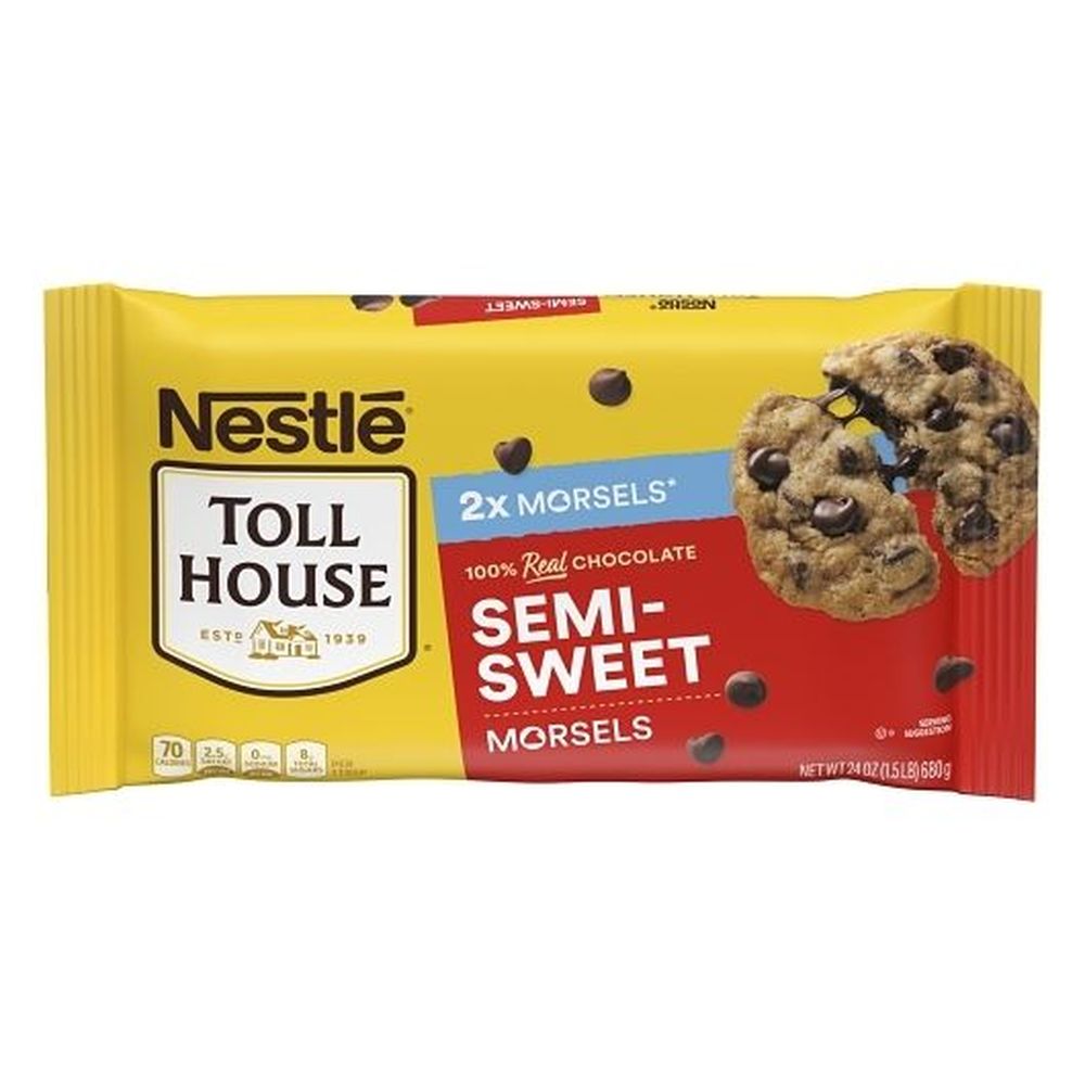 Toll House Semisweet Chocolate Morsels, 24 Ounce -- 12 Per Case