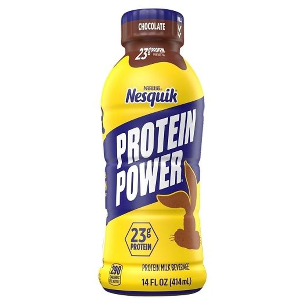 Nesquik Protein Power Chocolate Protein Milk Beverage, 14 Fluid Ounce -- 12 Per Case