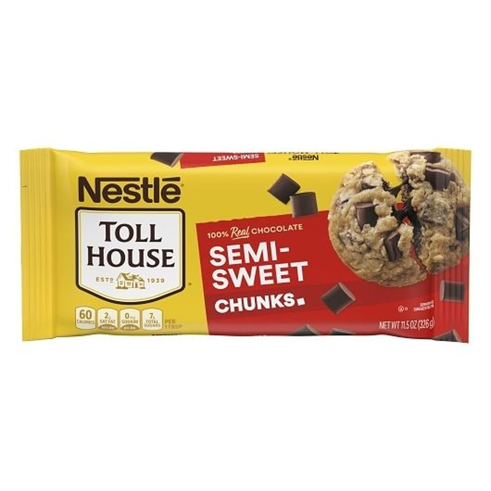 Toll House Semi-sweet Chocolate Chunks, 11.5 Ounce -- 24 Per Case
