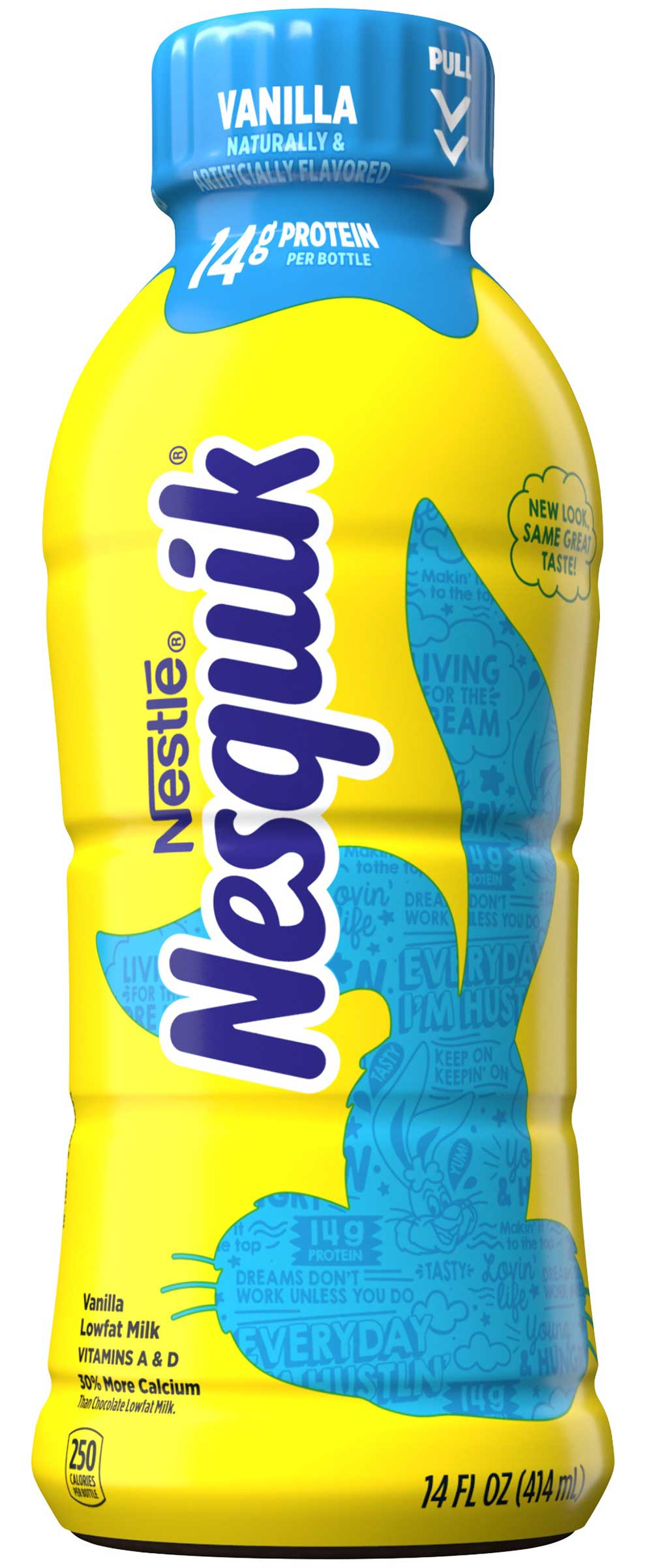 Nesquik Ready To Drink Vanilla Lowfat Milk, 14 Fluid Ounce -- 12 Per Case