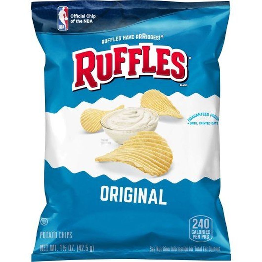 Ruffles Regular Potato Chips, 1.5 Ounce -- 64 Per Case