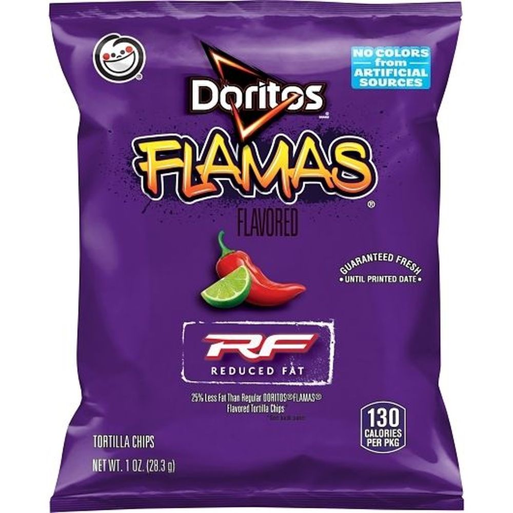 Doritos Flamas Tortilla Chips, 1 Ounce -- 72 Per Case