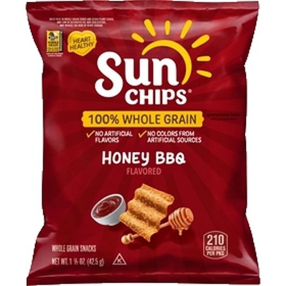 Sunchips Whole Grain Honey Bbq Snacks, 1.5 Ounce -- 64 Per Case