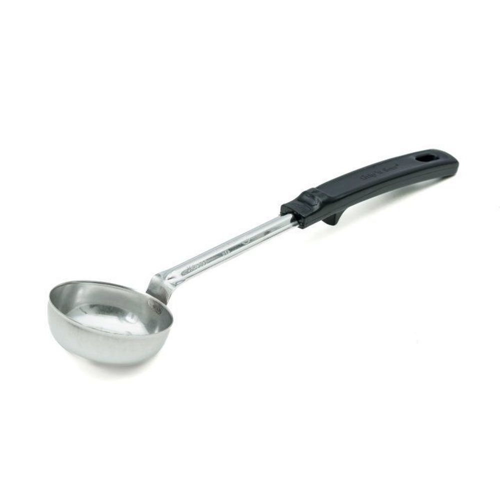 Vollrath Stainless Steel 13 1/16 Inch Solid Spoodle With Grip N Serv Black Handle, 3 Ounce Capacity