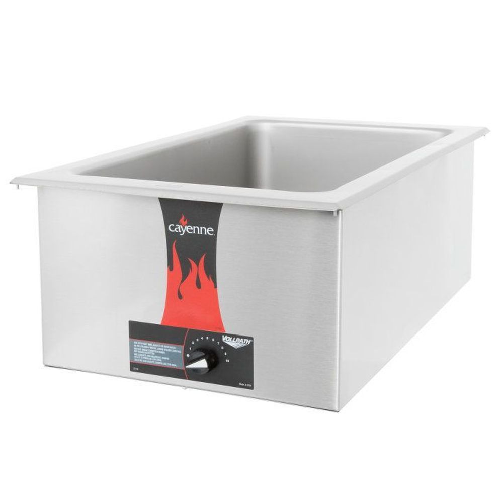 Vollrath Cayenne Model 2001 Stainless Steel Drop In Warmer, 24 X 15 X 8 5/8 Inch