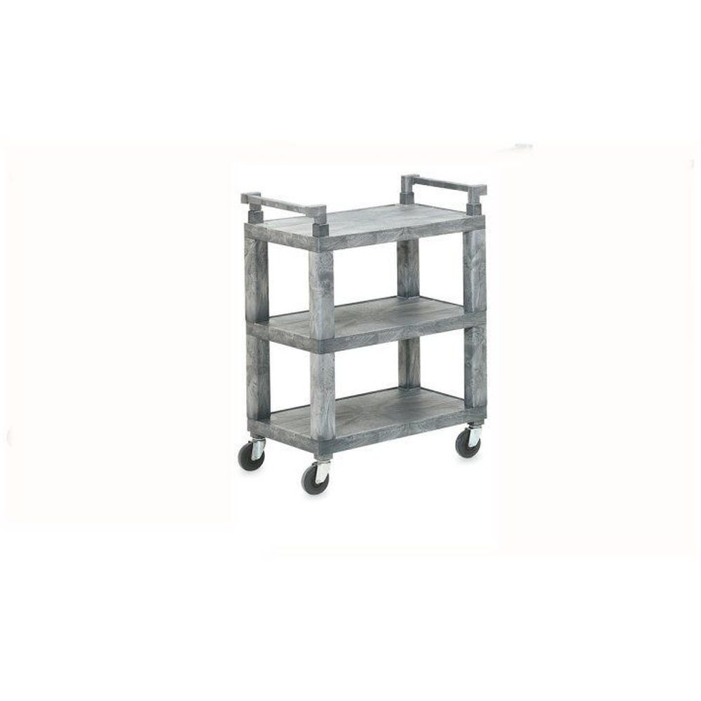Vollrath Open Utility Cart With Plastic Uprights, 30.5 X 18.5 X 39 Inch