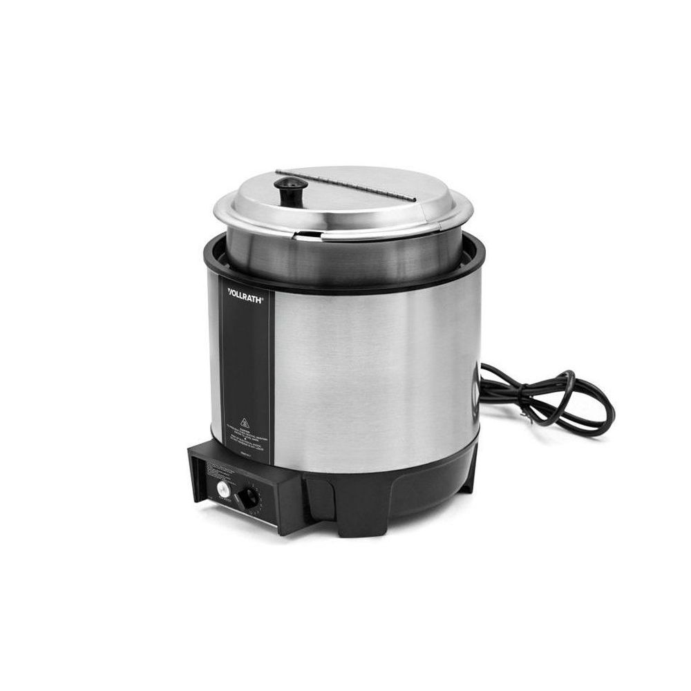 Vollrath Cayenne Heat N Serve Rethermalizer With Inset And Hinged Cover, 7 Quart Capacity
