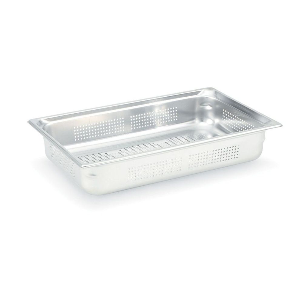 Vollrath Super Pan 3 Stainless Steel 13.5 Liter Perforated Steam Table Pan, 20 7/8 X 12 13/16 Inch