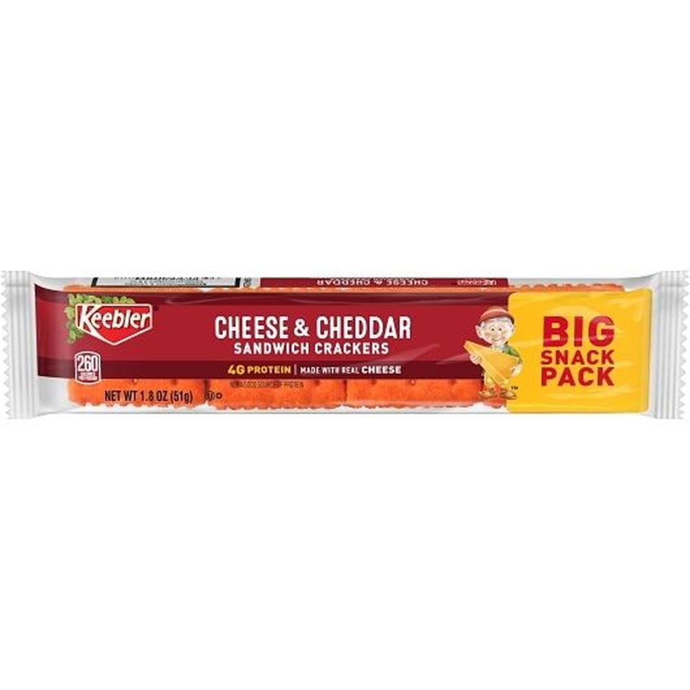 Keebler 1.8 Ounce Cheese And Cheddar Sandwich Crackers, 12 Count -- 12 Per Case