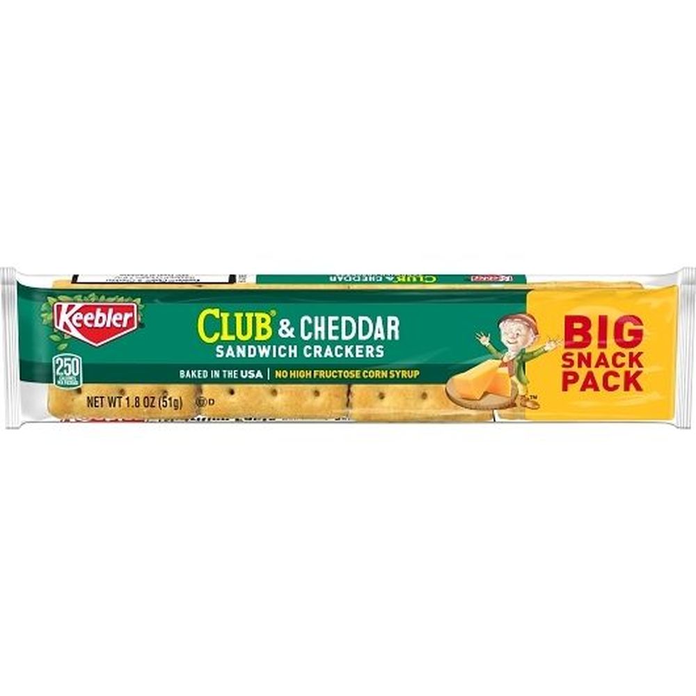 Keebler Club And Cheddar Sandwich Cracker, 1.8 Ounce -- 144 Per Case