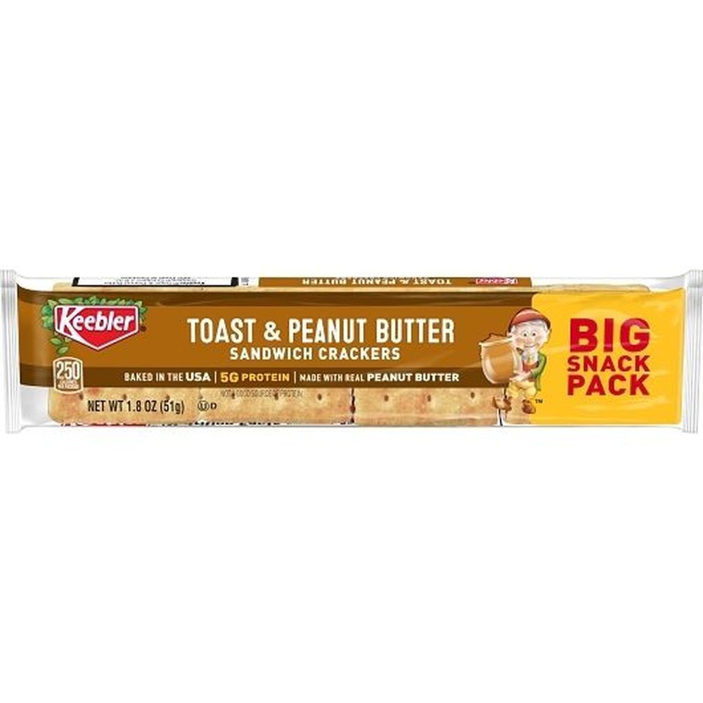 Keebler Toasted And Peanut Butter Sandwich Cracker, 1.8 Ounce -- 144 Per Case