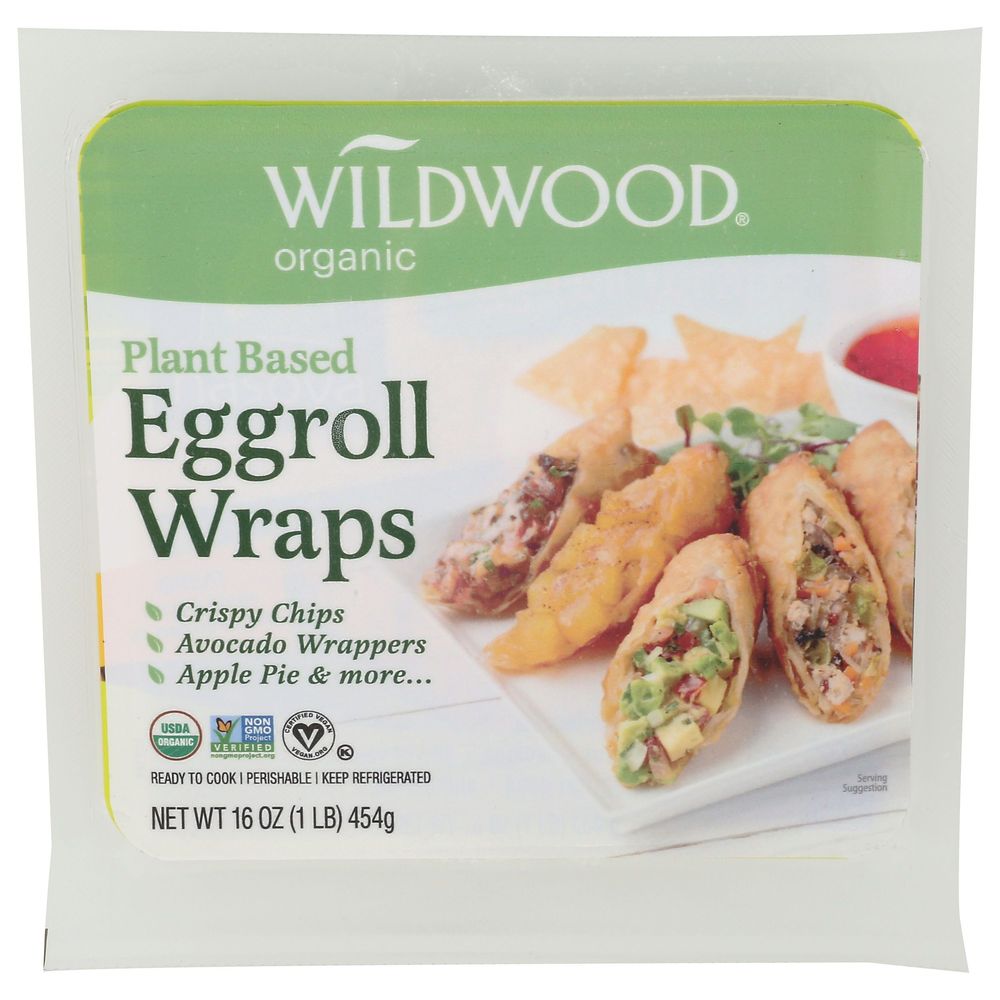 Wildwood Organic Plant Based Eggroll Wraps, 16 Ounce -- 6 Per Case