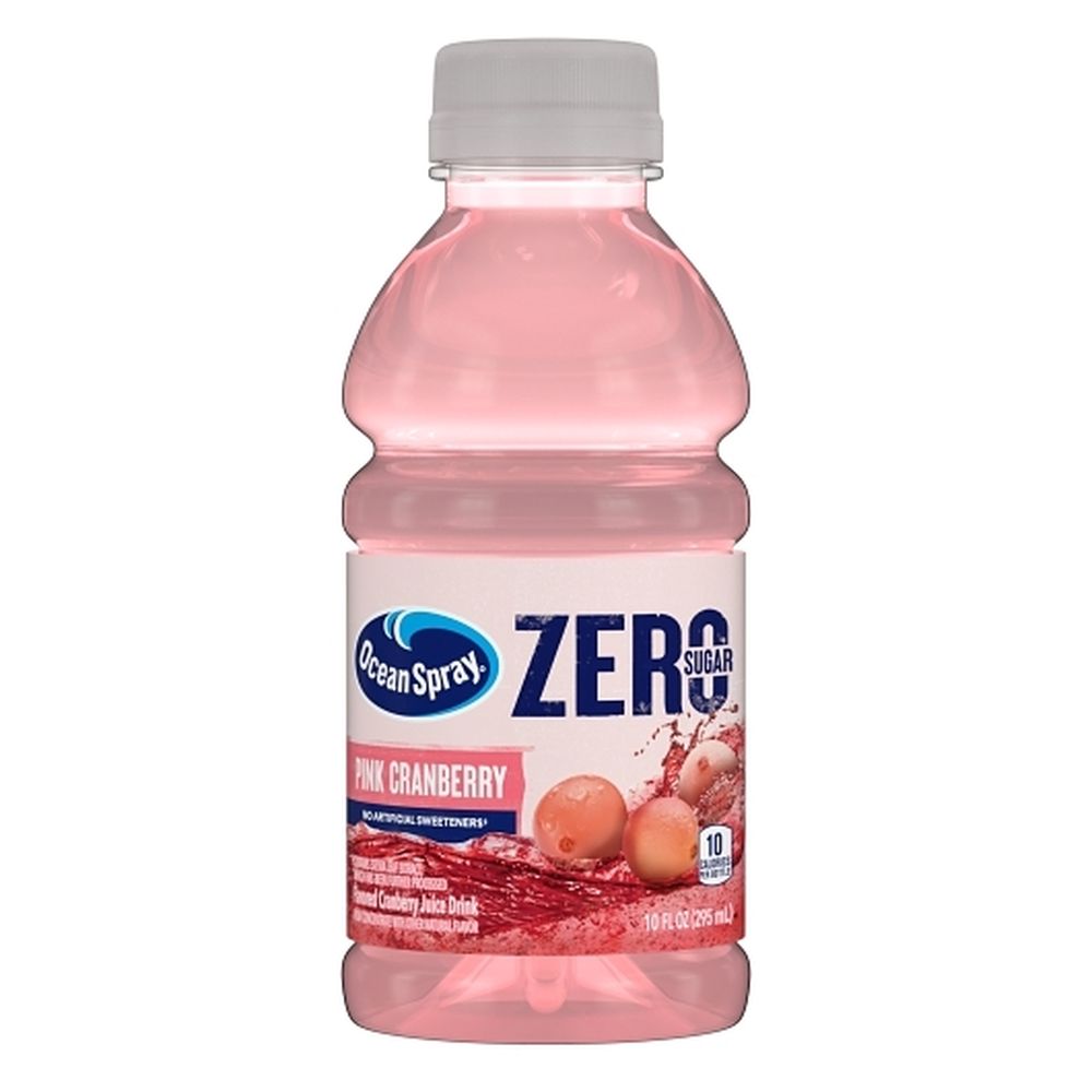Ocean Spray Zero Sugar Pink Cranberry Juice Drink, 10 Fluid Ounce -- 24 Per Case