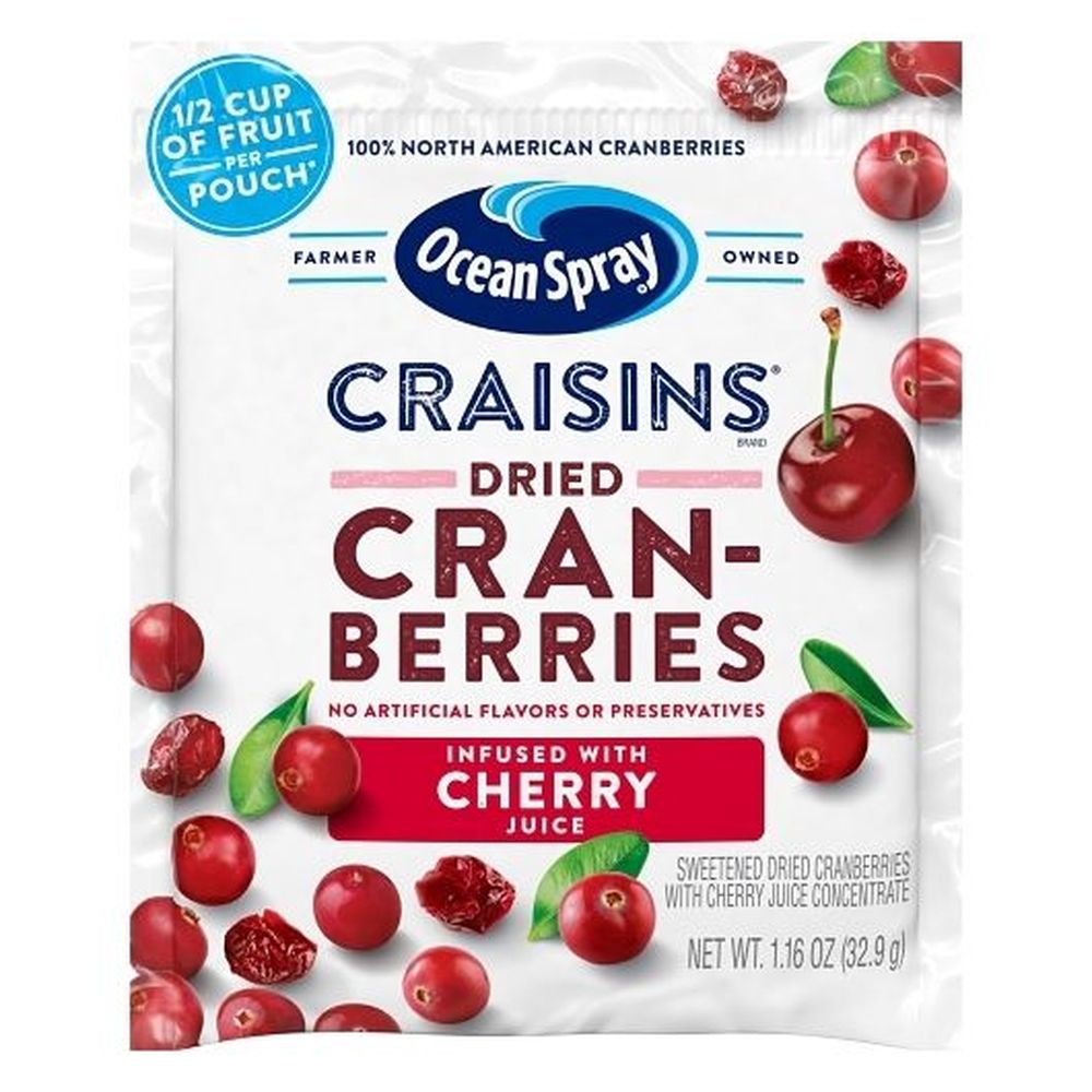 Craisins Cherry Dried Cranberries, 1.16 Ounce. -- 200 per case.