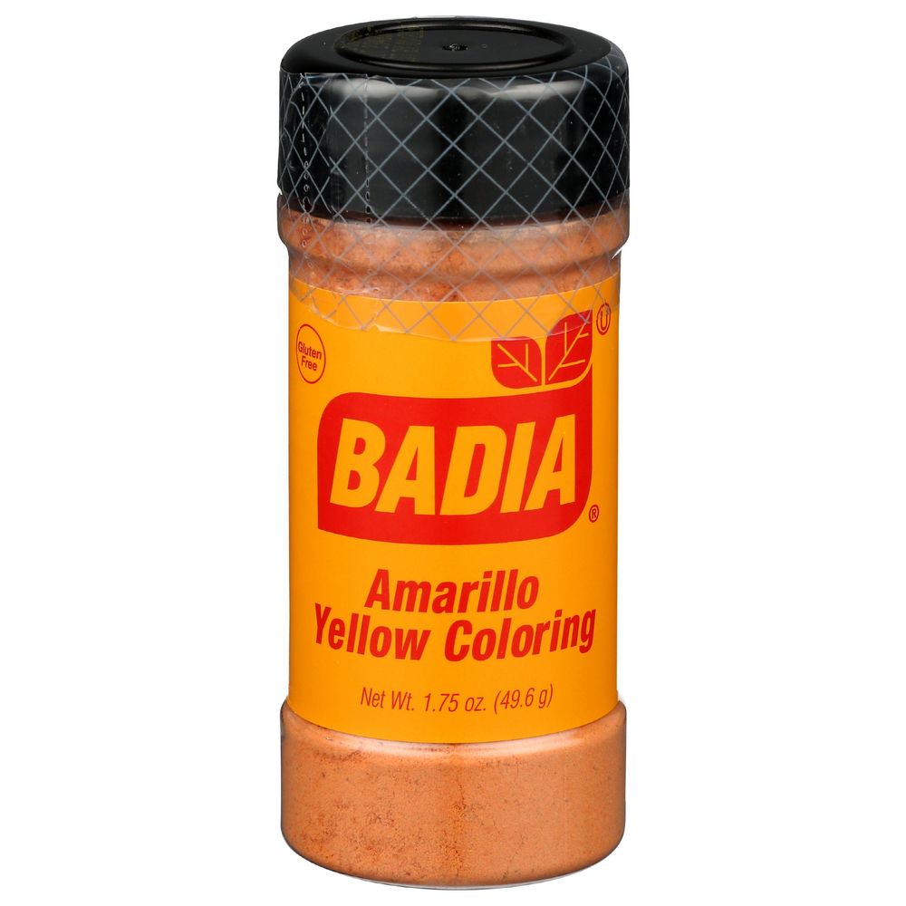 Badia Amarillo Yellow Coloring, 1.75 Ounce -- 8 Per Case
