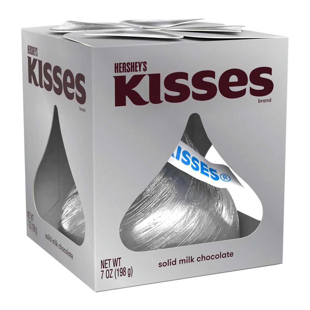 Hershey's Kisses Solid Milk Chocolate Candy, 7 Ounce -- 6 Per Case