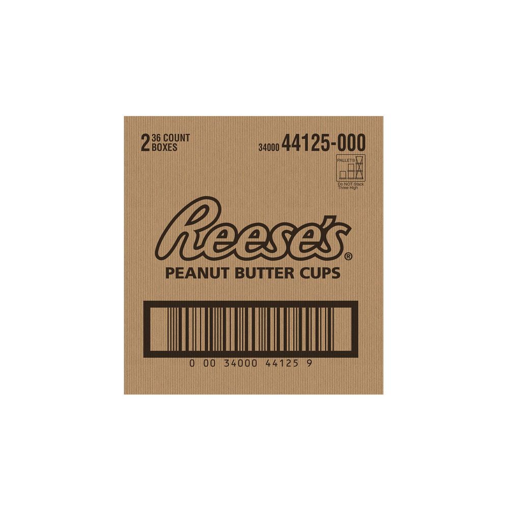 Reese's Milk Chocolate Peanut Butter Cups Candy, 1.5 Ounce -- 72 Per Case