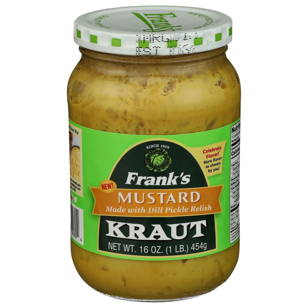 Frank's Mustard Dill Pickle Kraut, 16 Ounce -- 12 Per Case