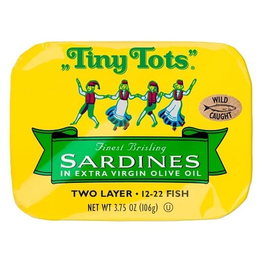 Tiny Tots 2 Layer Sardines in Extra Virgin Olive Oil